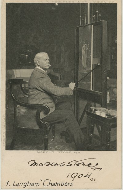 Portrait of Marcus Stone by English Photographer