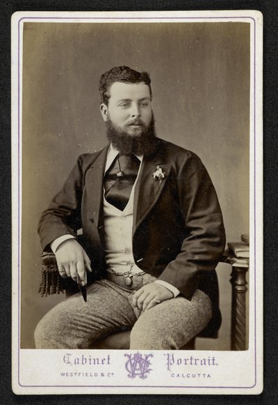 Portrait of Mr Godfrey Freeman, indigo planter, Lohurria, Bihar, photographed in Calcutta by English Photographer
