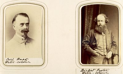 Portraits of Carl Haas and Myles Birket Foster by English Photographer
