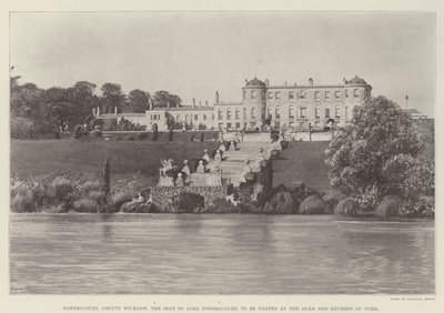 Powerscourt, County Wicklow, the Seat of Lord Powerscourt, to be Visited by the Duke and Duchess of York by English Photographer