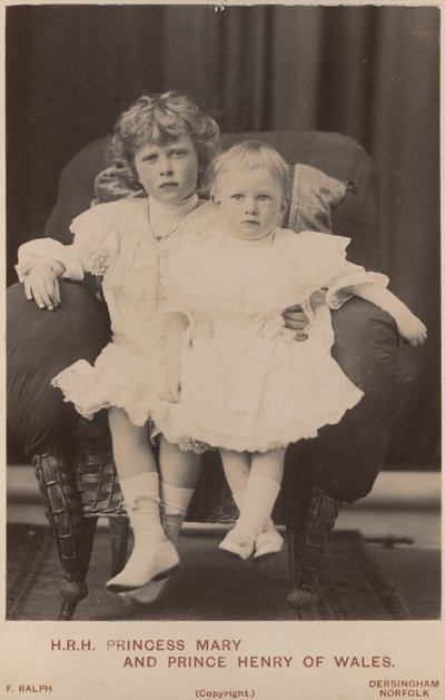 Princess Mary and Prince Henry of Wales by English Photographer