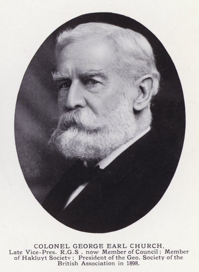 Prominent Men of London: Colonel George Earl Church by English Photographer