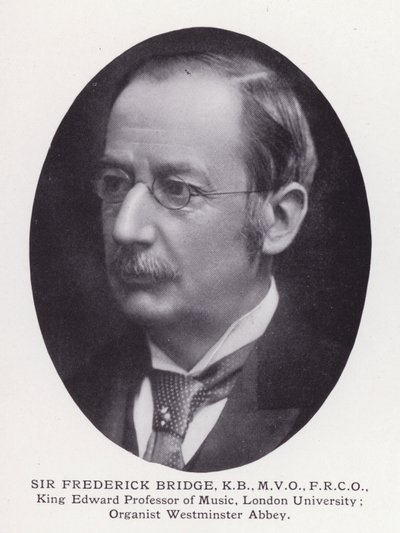 Prominent Men of London: Sir Frederick Bridge by English Photographer