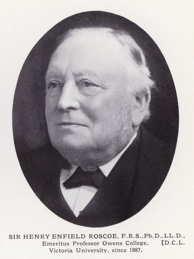 Prominent Men of London: Sir Henry Enfield Roscoe by English Photographer