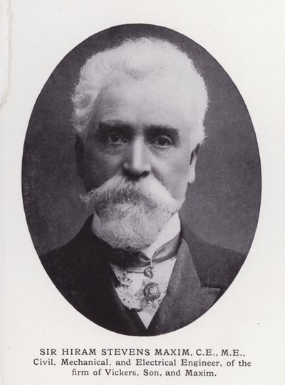 Prominent Men of London: Sir Hiram Stevens Maxim by English Photographer