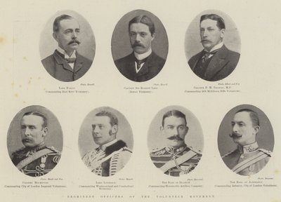 Prominent Officers of the Volunteer Movement by English Photographer