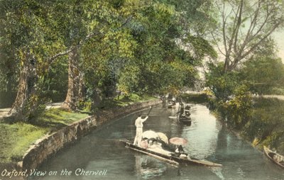 Punters on the Cherwell, Oxford by English Photographer
