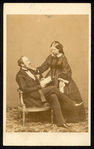 Queen Victoria and Prince Albert by English Photographer