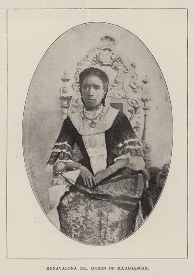 Ranavalona III, Queen of Madagascar by English Photographer