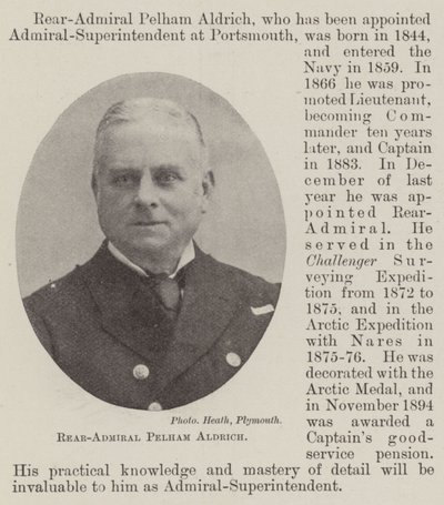 Rear-Admiral Pelham Aldrich by English Photographer