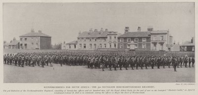 Reinforcements for South Africa, the 3rd Battalion Northamptonshire Regiment by English Photographer
