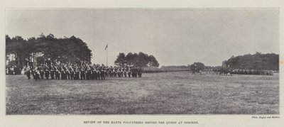 Review of the Hants Volunteers before the Queen at Osborne by English Photographer