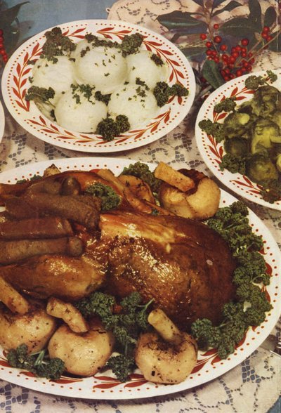 Roast Turkey with garnishes by English Photographer