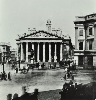 Royal Exchange, Threadneedle Street, City of London, 1880 by English Photographer