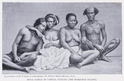 Royal Family of Vahitai, Taouata, the Marquesas Islands by English Photographer