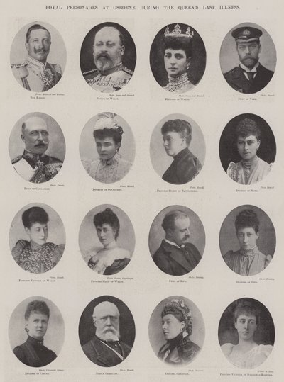 Royal Personages at Osborne during the Queen