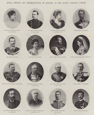 Royal Visitors and Representatives of Royalty at the Queen