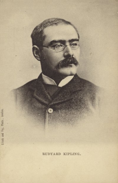 Rudyard Kipling (1865-1936), English short story writer, poet and novelist by English Photographer