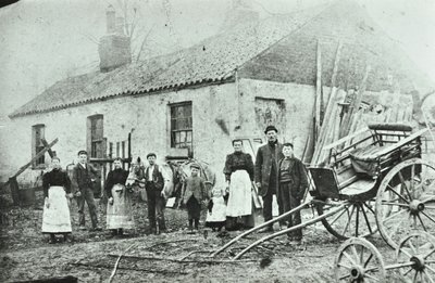 Saint Gothard Road: farm cottages, 1880 by English Photographer