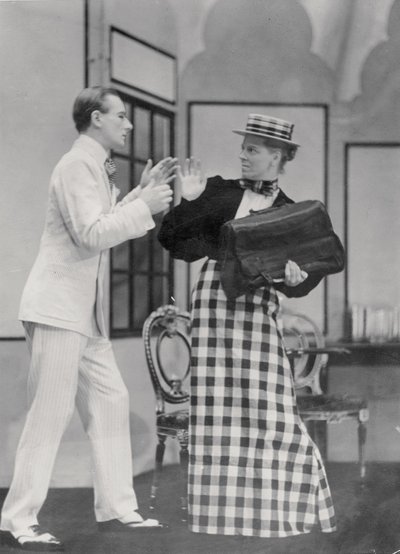 Scene from the Importance of Being Earnest, by Oscar Wilde at the Lyric Hammersmith, on 7 July 1930 by English Photographer