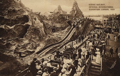 Scenic Railway, Imperial International Exhibition, London by English Photographer