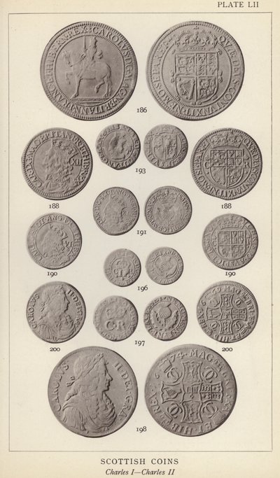 Scottish Coins, Charles I, Charles II by English Photographer