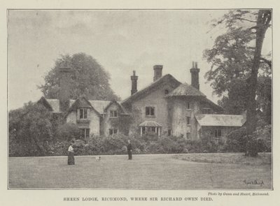 Sheen Lodge, Richmond, where Sir Richard Owen died by English Photographer