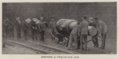 Shifting a Twelve-Ton Gun by English Photographer