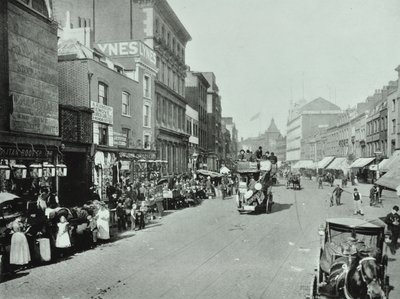 Shoreditch High Street: looking north, 1896 by English Photographer