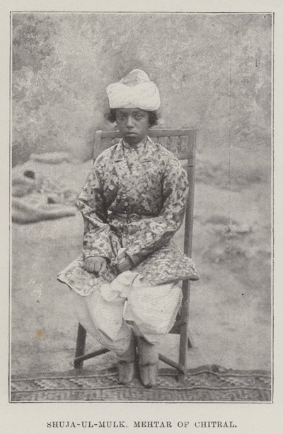 Shuja-ul-Mulk, Mehtar of Chitral by English Photographer