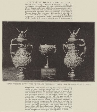 Silver Wedding Gift to the Prince and Princess of Wales from the Colony of Victoria by English Photographer