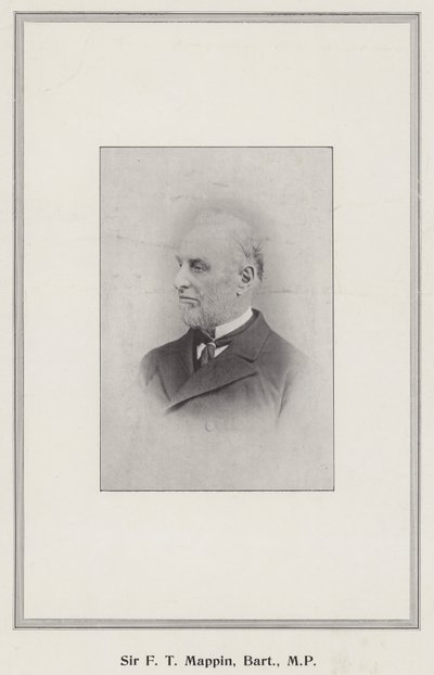 Sir F T Mappin, Baronet, MP by English Photographer