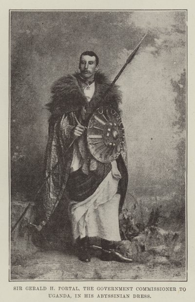 Sir Gerald H Portal, the Government Commissioner to Uganda, in his Abyssinian Dress by English Photographer