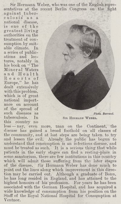 Sir Hermann Weber by English Photographer
