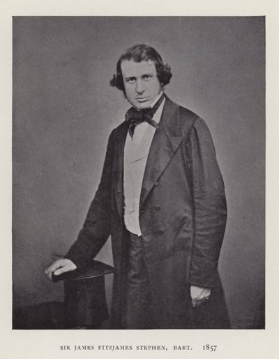 Sir James Fitzjames Stephen, Baronet, 1857 by English Photographer