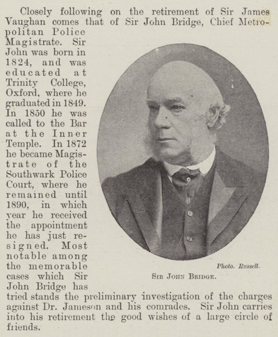 Sir John Bridge by English Photographer