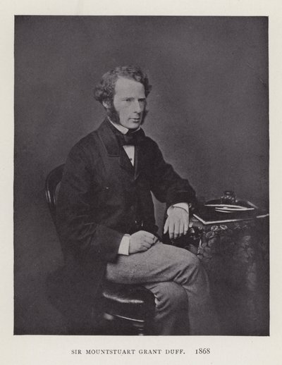 Sir Mountstuart Grant Duff, 1868 by English Photographer