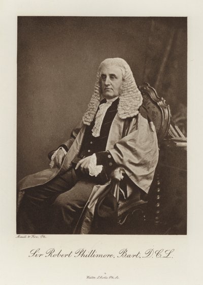 Sir Robert Phillimore, Baronet, DCL by English Photographer