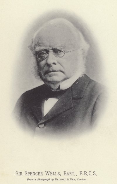 Sir Spencer Wells, Baronet, FRCS by English Photographer