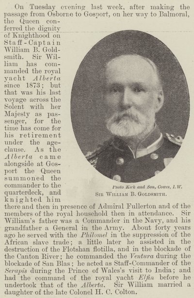 Sir William B. Goldsmith by English Photographer