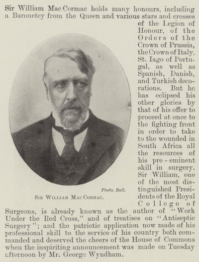 Sir William MacCormac by English Photographer