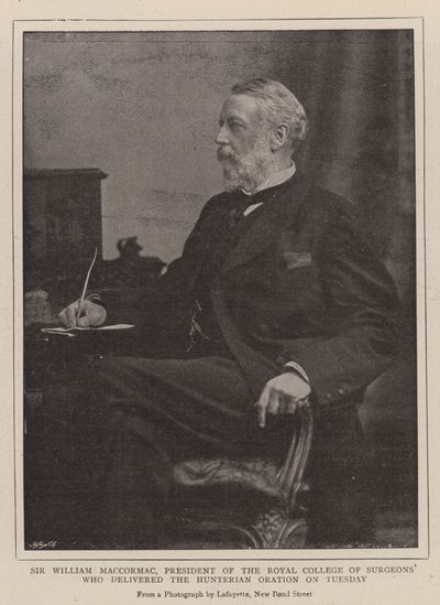 Sir William MacCormac, President of the Royal College of Surgeons by English Photographer