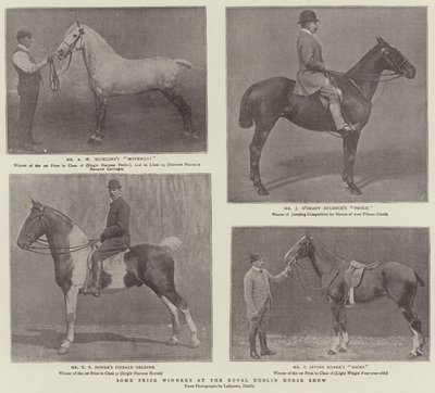 Some Prize Winners at the Royal Dublin Horse Show by English Photographer