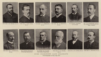 Some Prominent Cape Colonists by English Photographer