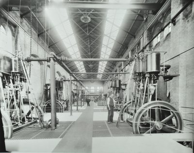 Southern Outfall Sewer, Crossness: interior of the engine house by English Photographer