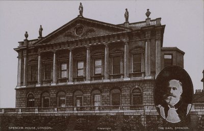 Spencer House, London (inset: The Earl Spencer) by English Photographer