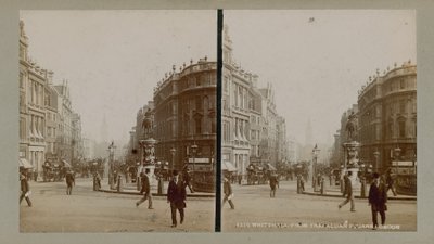 Stereoscopic Image of Charing Cross by English Photographer