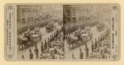 Stereoscopic print of Queen Victoria