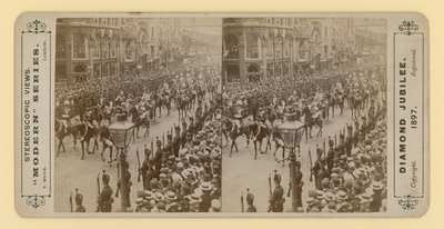 Stereoscopic print of Queen Victoria