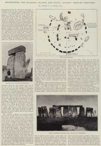 Stonehenge, the Balearic Islands, and Malta, Ancient Temples compared by English Photographer